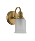 Swell 1 Wall Lamp Brushed Brass 23.7cm IP44 Elstead Lighting Swell 1 Wall Lamp Brushed Brass 23.7cm IP44