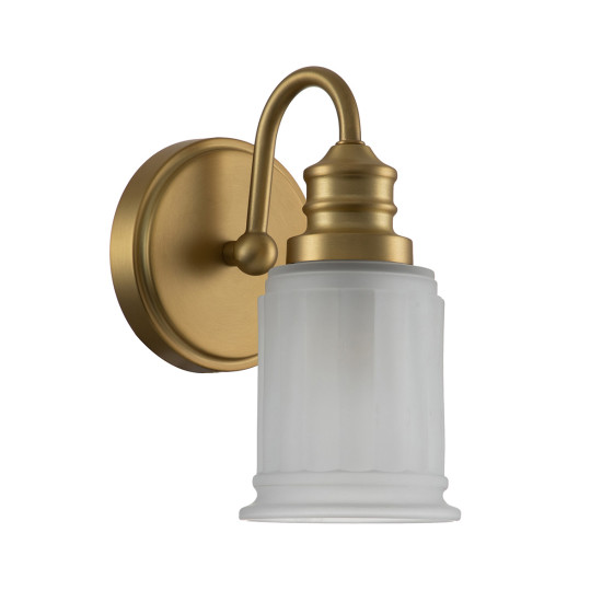 Swell 1 Wall Lamp Brushed Brass 23.7cm IP44 Swell 1 Wall Lamp Brushed Brass 23.7cm IP44
