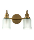 Swell 2 Wall Lamp Brushed Brass 23.7cm IP44 Elstead Lighting Swell 2 Wall Lamp Brushed Brass 23.7cm IP44
