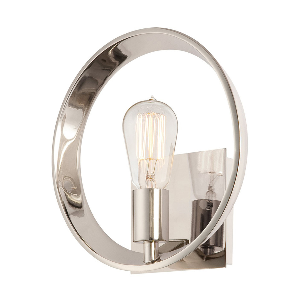 Uptown Theater Row 1-Lt Wall Lamp Imperial Silver 25.4cm Quintesse Lighting Uptown Theater Row 1-Lt Wall Lamp Imperial Silver 25.4cm