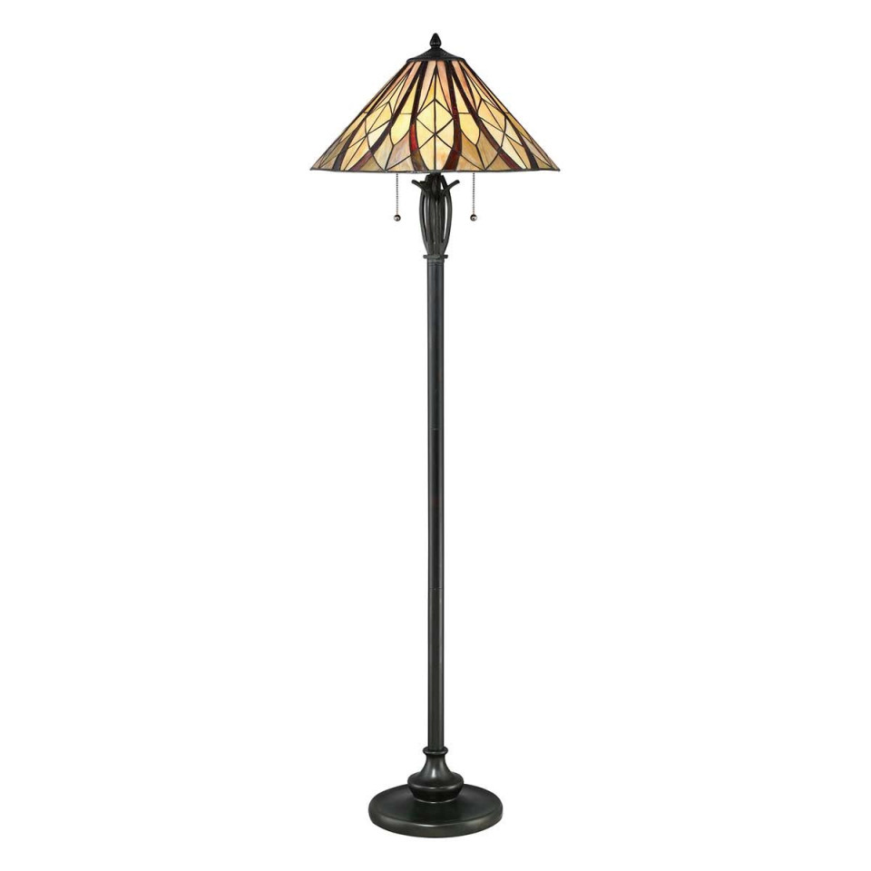 Victory 2 tiffany golvlampa valiant brons 149.4cm Elstead Lighting Victory 2 tiffany golvlampa valiant brons 149.4cm
