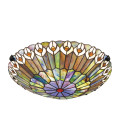 Watkins 2-ljus plafond brons/konstglas 42 cm
