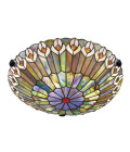 Watkins 2-ljus plafond brons/konstglas 42 cm