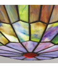Watkins 2-ljus plafond brons/konstglas 42 cm