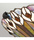 Watkins 2-ljus plafond brons/konstglas 42 cm