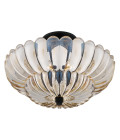 Whitecap 4-lt semi flush ceiling light amber glass/cocoa brown 39.5 cm Quoizel Whitecap 4-lt semi flush ceiling light amber glass/cocoa brown 39.5 cm