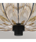 Whitecap 4-lt semi flush ceiling light amber glass/cocoa brown 39.5 cm Quoizel Whitecap 4-lt semi flush ceiling light amber glass/cocoa brown 39.5 cm