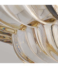 Whitecap 4-lt semi flush ceiling light amber glass/cocoa brown 39.5 cm Quoizel Whitecap 4-lt semi flush ceiling light amber glass/cocoa brown 39.5 cm