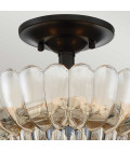 Whitecap 3-ljus semi plafond bärnstensfärgad glas/kakaobrun 29.7 cm Quoizel Whitecap 3-ljus semi plafond bärnstensfärgad glas/kakaobrun 29.7 cm