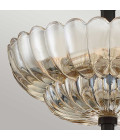 Whitecap 3-ljus semi plafond bärnstensfärgad glas/kakaobrun 29.7 cm Quoizel Whitecap 3-ljus semi plafond bärnstensfärgad glas/kakaobrun 29.7 cm