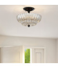 Whitecap 3-ljus semi plafond bärnstensfärgad glas/kakaobrun 29.7 cm Quoizel Whitecap 3-ljus semi plafond bärnstensfärgad glas/kakaobrun 29.7 cm