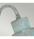 Sheldon 1-Lt Outdoor Wall Light Verdigris/Glass 24cm IP44