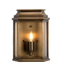 St Martins 1-Lt Outdoor Wall Light Aged Brass/Clear 30.5cm IP44