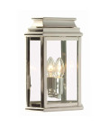 St Martins 1-Lt Outdoor Wall Light Polished Nickel/Clear 30.5cm IP44