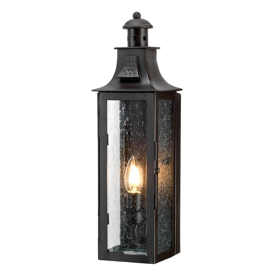 Stow 1-Lt utomhus vägglampa gammal brons/glas 45cm IP44 Elstead Lighting Stow 1-Lt utomhus vägglampa gammal brons/glas 45cm IP44