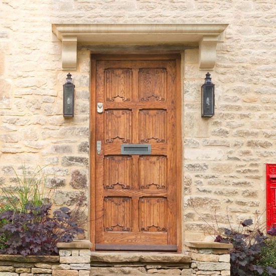 Stow 1-Lt Outdoor Wall Light Old Bronze/Glass 45cm IP44