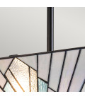 Alderley 2 light tiffany style ceiling light trio-mount vintage bronze 38cm Elstead Lighting Alderley 2 light tiffany style ceiling light trio-mount vintage bronze 38cm