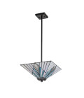 Alderley 2 light tiffany style ceiling light trio-mount vintage bronze 38cm Elstead Lighting Alderley 2 light tiffany style ceiling light trio-mount vintage bronze 38cm