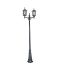Wexford 2-Lt Outdoor Lamp Post Black/Silver 228.5cm Elstead Lighting Wexford 2-Lt Outdoor Lamp Post Black/Silver 228.5cm