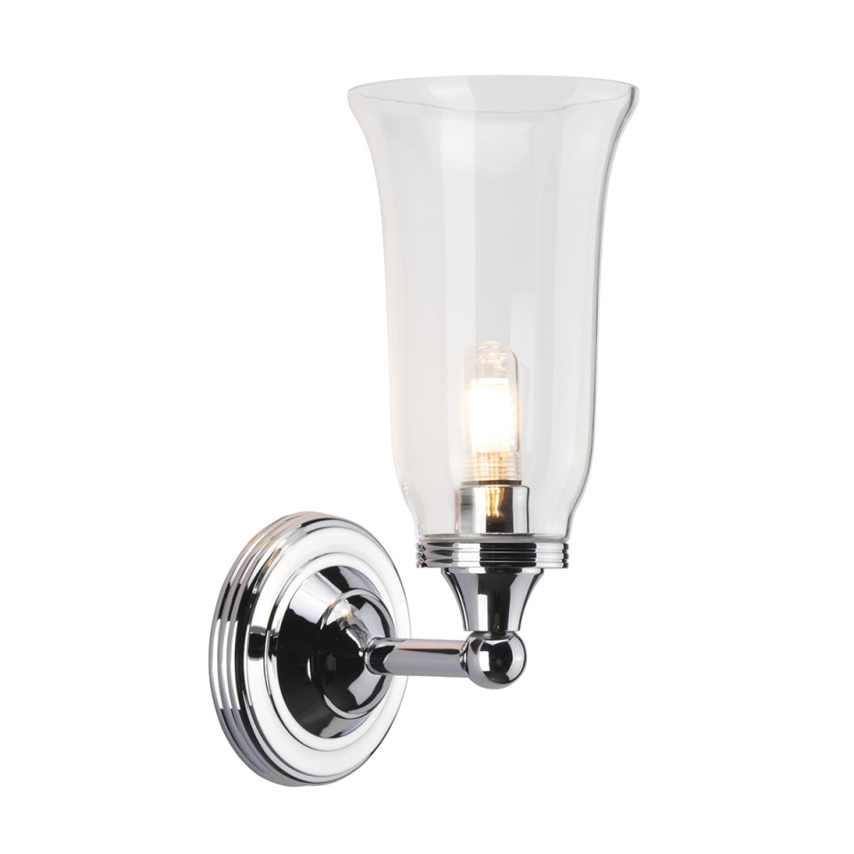 Austen 1-Ljus Vägglampa - Polerad Krom IP44 Elstead Lighting Austen 1-Ljus Vägglampa - Polerad Krom IP44
