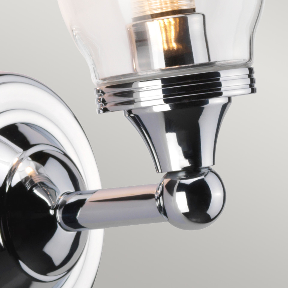 Austen 1-Ljus Vägglampa - Polerad Krom IP44 Elstead Lighting Austen 1-Ljus Vägglampa - Polerad Krom IP44