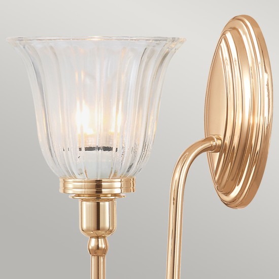 Blake 1 Light Wall Light - Rose Gold IP44