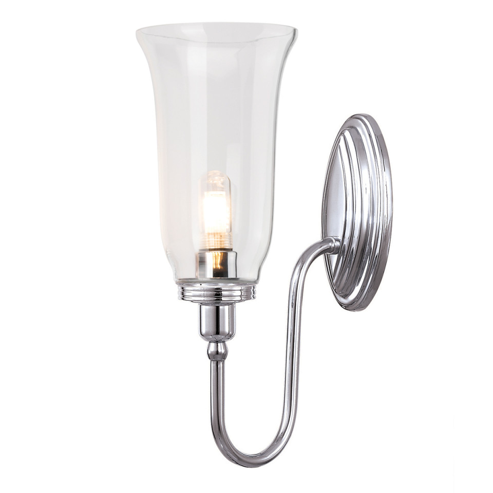 Blake 1 Light - Polished Chrome IP44 Elstead Lighting Blake 1 Light - Polished Chrome IP44