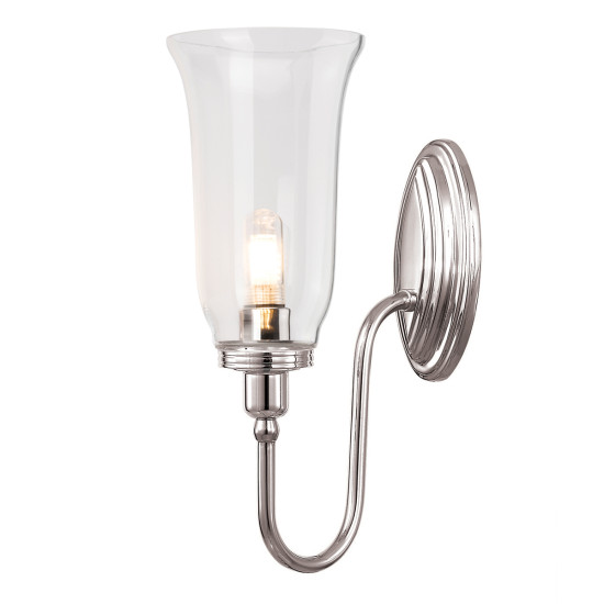Blake 1-ljus Vägglampa Polerad Nickel 34cm IP44