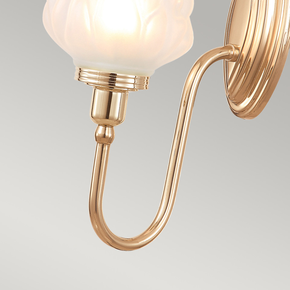 Blake 1 Light Wall Light - Rose Gold IP44 Elstead Lighting Blake 1 Light Wall Light - Rose Gold IP44