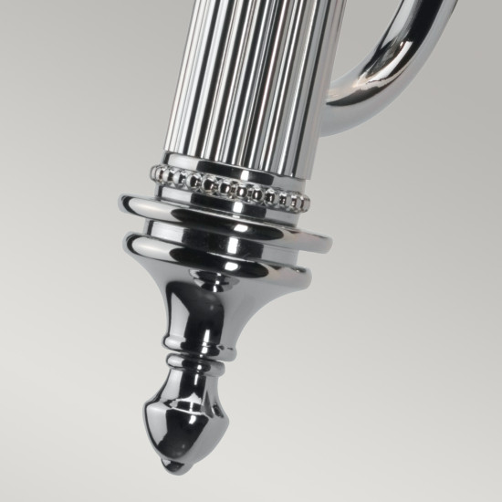 Carroll 1-Ljus Vägglampa Polerad Krom 26,1cm IP44