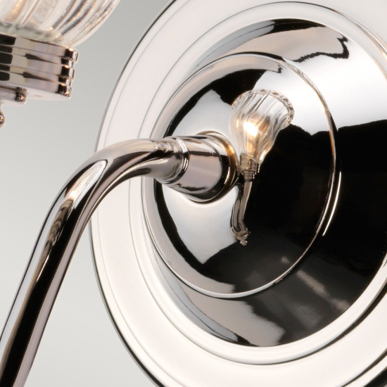 Carroll 1 Light - Polished Nickel IP44