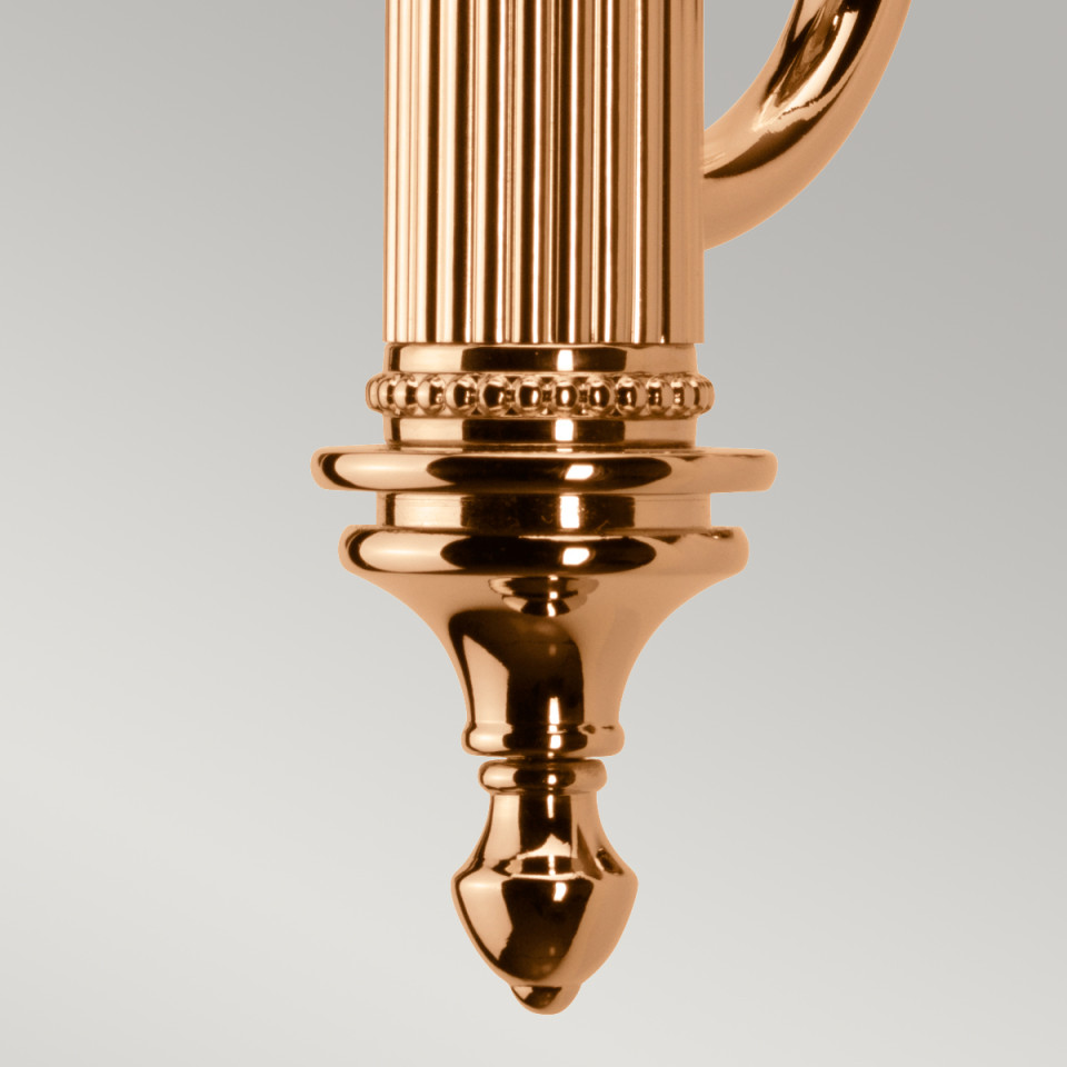 Carroll 1 Light Wall Light - Rose Gold IP44 Elstead Lighting Carroll 1 Light Wall Light - Rose Gold IP44