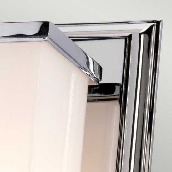 Cambridge 1-Ljus Vägglampa Polerad Krom 41cm IP44