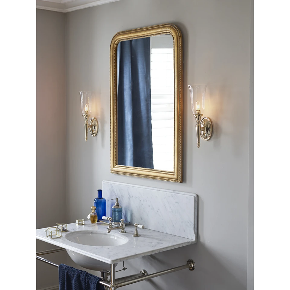 Dryden 1-ljus Vägglampa Polerad Mässing 33cm