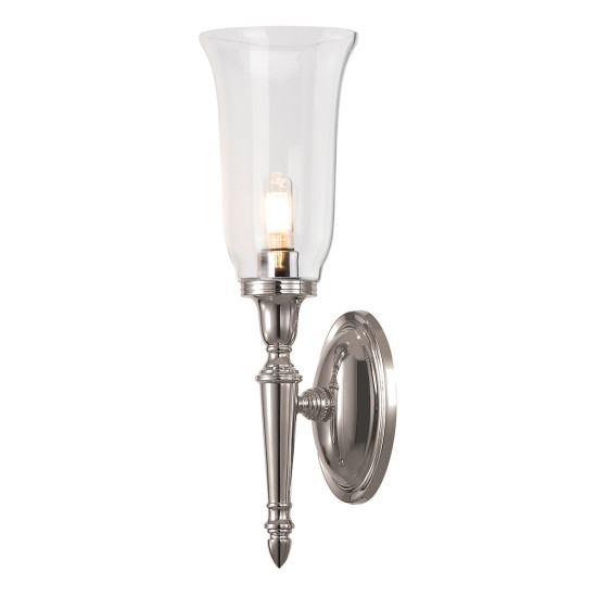 Dryden 1-ljus Vägglampa Polerad Nickel 41cm IP44