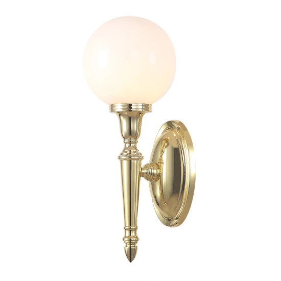 Dryden 1-ljus Vägglampa Polerad Mässing 41cm IP44