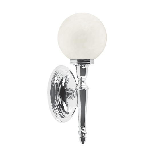 Dryden 1 Light Wall Light - Polished Chrome IP44 Dryden 1 Light Wall Light - Polished Chrome IP44