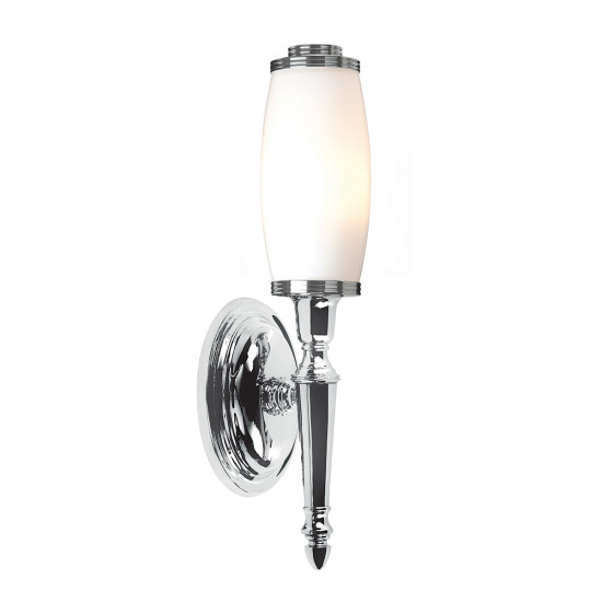 Dryden 1 Light Wall Light - Polished Chrome IP44 Dryden 1 Light Wall Light - Polished Chrome IP44