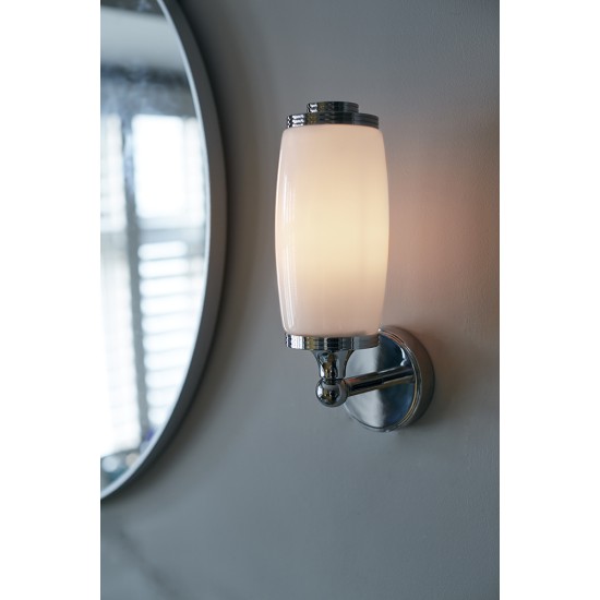 Eliot 1 Light Wall Light - Polished Chrome IP44 Eliot 1 Light Wall Light - Polished Chrome IP44