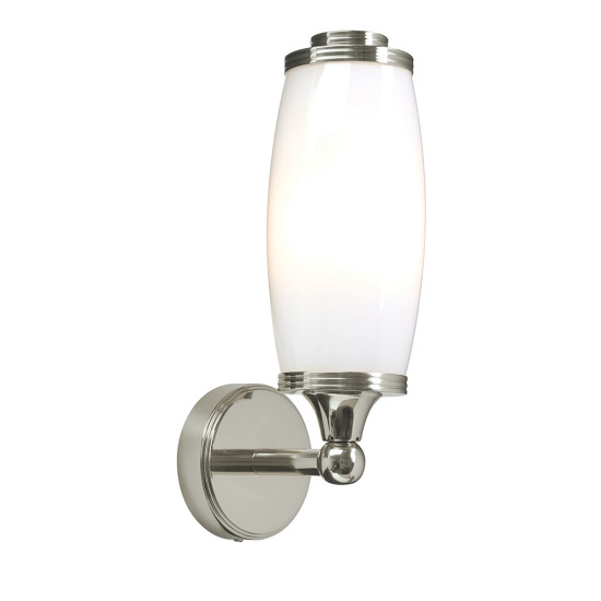 Eliot 1-ljus Vägglampa Polerad Nickel 28cm IP44 Eliot 1-ljus Vägglampa Polerad Nickel 28cm IP44