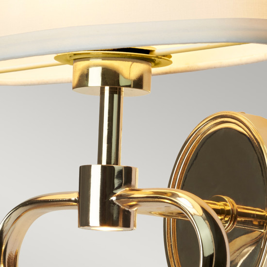 Falmouth 2-ljus Vägglampa Franskt Guld 9,5cm IP44