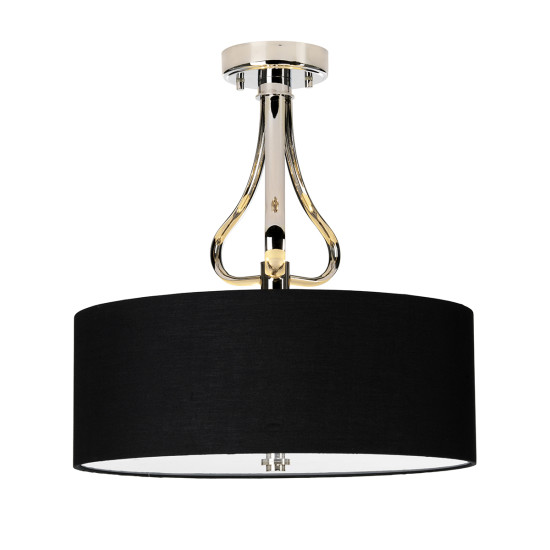 Falmouth 3 Light Semi Flush - Polished Chrome IP44