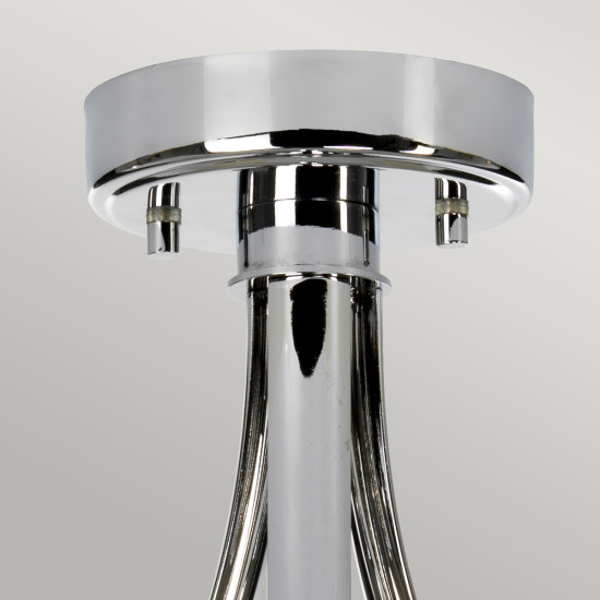 Falmouth 3 Light Semi Flush - Polished Chrome IP44