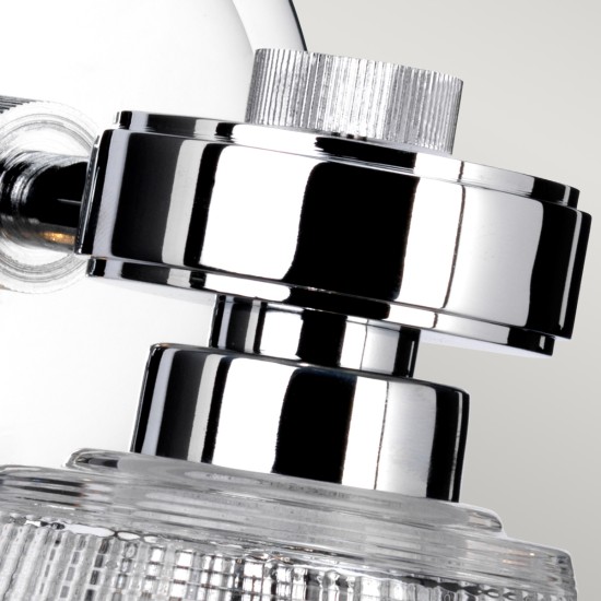 Gunnislake 1 Light Wall Light - Polished Chrome IP44