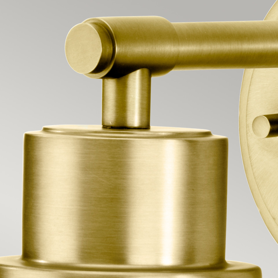 Morvah 1 Light Wall Light - Brushed Brass IP44 Elstead Lighting Morvah 1 Light Wall Light - Brushed Brass IP44