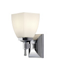 Shirebrook 1-Ljus Vägglampa Krom 9,5cm IP44