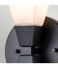 Bowtie 1 wall light IP44 matte black 24.8cm