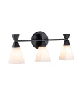 Bowtie 3 wall light IP44 matte black 57.2cm Kichler Bowtie 3 wall light IP44 matte black 57.2cm