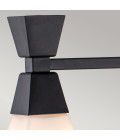 Bowtie 3 wall light IP44 matte black 57.2cm Kichler Bowtie 3 wall light IP44 matte black 57.2cm