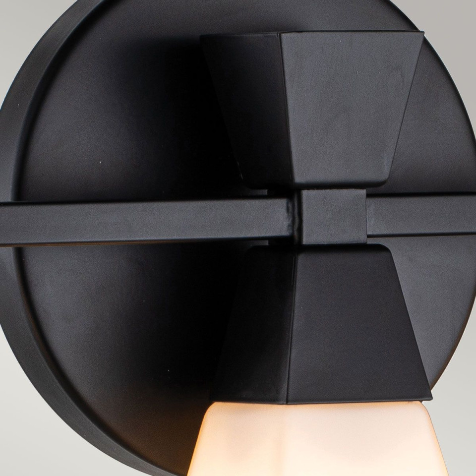 Bowtie 3 wall light IP44 matte black 57.2cm Kichler Bowtie 3 wall light IP44 matte black 57.2cm